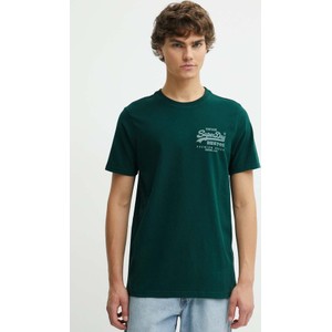Zielony t-shirt Superdry z krótkim rękawem
