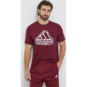 T-shirt Adidas z bawełny w sportowym stylu