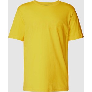 Żółty t-shirt Hugo Boss z bawełny