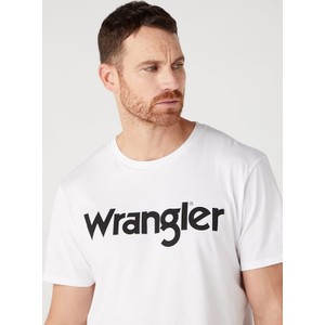 T-shirt Wrangler w młodzieżowym stylu z krótkim rękawem z bawełny