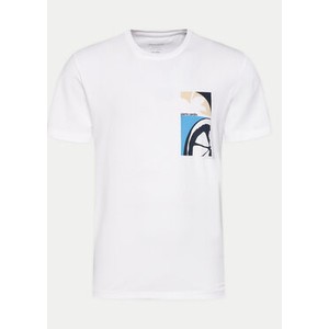 T-shirt Pierre Cardin z nadrukiem w młodzieżowym stylu z krótkim rękawem
