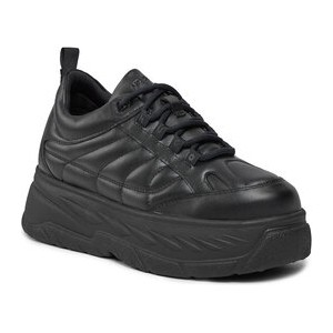 Czarne buty sportowe Hugo Boss w sportowym stylu sznurowane na platformie
