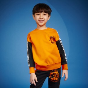 Pomarańczowa bluza dziecięca Sinsay