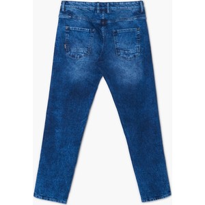 Niebieskie jeansy Cropp w młodzieżowym stylu z tkaniny