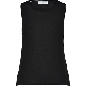 Czarna bluzka Selected Femme w stylu casual