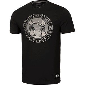Czarny t-shirt Pitbull West Coast w stylu vintage