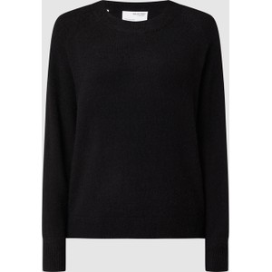 Czarny sweter Selected Femme z alpaki w stylu casual