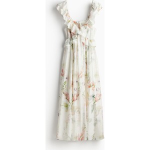 Sukienka H & M midi z dekoltem w kształcie litery v na ramiączkach