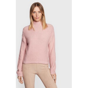 Różowy sweter Sisley w stylu casual