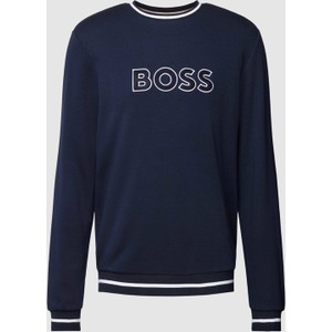 Granatowa bluza Hugo Boss z bawełny w młodzieżowym stylu