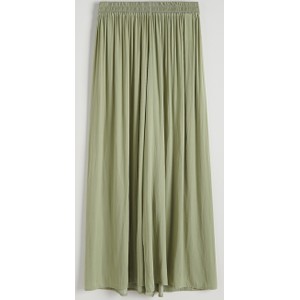 Zielone spodnie Reserved w stylu retro z tkaniny