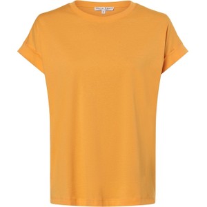 Pomarańczowy t-shirt Marie Lund z okrągłym dekoltem w stylu casual