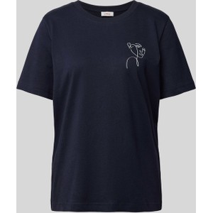 T-shirt S.Oliver z krótkim rękawem w stylu casual z okrągłym dekoltem