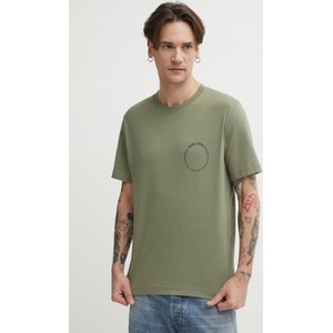 Zielony t-shirt Marc O'Polo z bawełny w stylu casual
