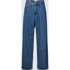 Granatowe jeansy Jack & Jones z bawełny