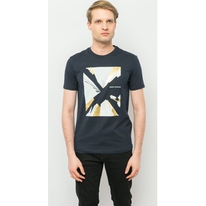 T-shirt Armani Exchange z nadrukiem w młodzieżowym stylu z krótkim rękawem