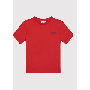 Czerwona koszulka dziecięca Hugo Boss