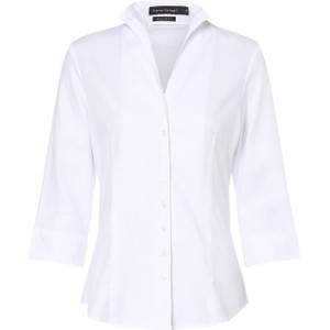 Bluzka Franco Callegari z tkaniny w stylu casual z długim rękawem