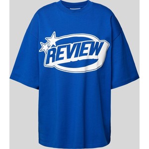 T-shirt Review z okrągłym dekoltem z krótkim rękawem