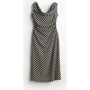 Sukienka H & M w stylu casual z tkaniny z dekoltem w kształcie litery v