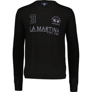 Sweter La Martina z okrągłym dekoltem