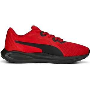 Czerwone buty sportowe Puma sznurowane