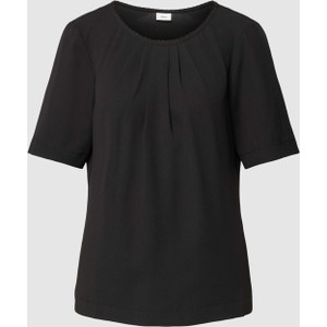 Czarna bluzka S.Oliver Black Label z krótkim rękawem w stylu casual