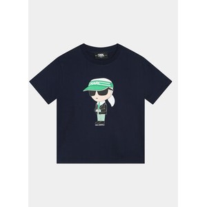 Granatowa koszulka dziecięca Karl Lagerfeld