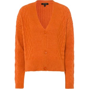 Pomarańczowy sweter More & More w stylu casual