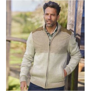 Sweter Atlas For Men z zamszu