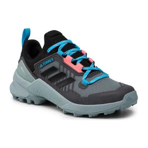 Buty trekkingowe Adidas sznurowane z płaską podeszwą