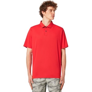 Czerwona koszulka polo Oakley w stylu casual