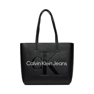 Czarna torebka Calvin Klein w wakacyjnym stylu duża matowa