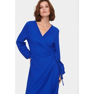 Niebieska sukienka Saint Tropez mini z długim rękawem w stylu casual