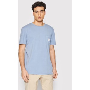 Niebieski t-shirt Quiksilver w stylu casual