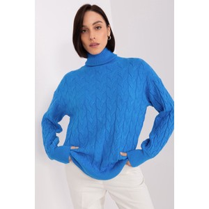 Niebieski sweter Wool Fashion Italia w stylu casual