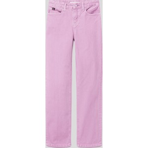 Różowe spodnie dziecięce Calvin Klein