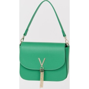 Zielona torebka Valentino by Mario Valentino duża matowa w stylu glamour