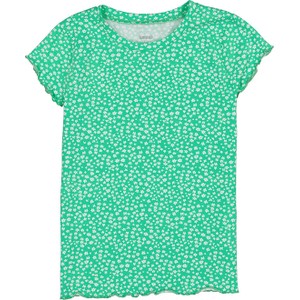 Zielona bluzka dziecięca Lamino dla dziewczynek z bawełny