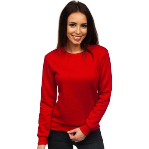 Czerwona bluza Denley z bawełny