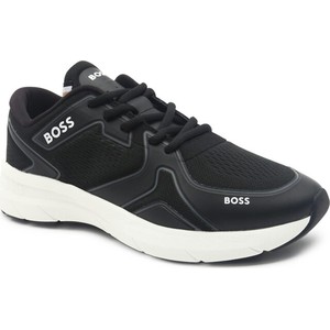 Buty sportowe Hugo Boss w sportowym stylu sznurowane z tkaniny