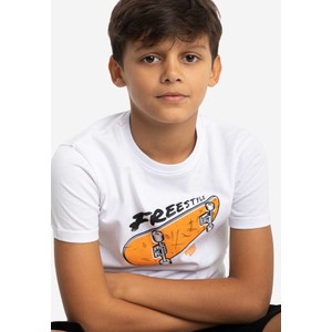 Koszulka dziecięca Volcano z krótkim rękawem z bawełny dla chłopców