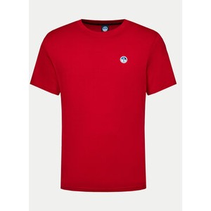 Czerwony t-shirt North Sails w stylu casual