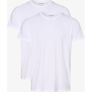 Lacoste T-shirty pakowane po 2 szt. Mężczyźni Bawełna biały jednolity