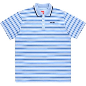 Niebieska koszulka polo Prosto. z krótkim rękawem z bawełny