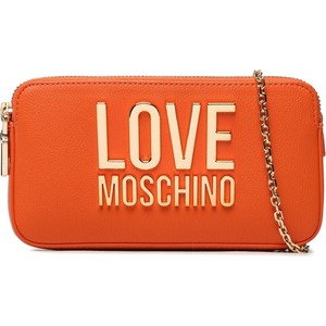 Pomarańczowa torebka Love Moschino matowa na ramię