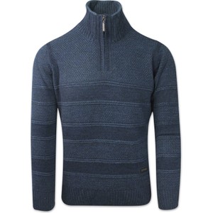 Granatowy sweter Trikko w stylu casual