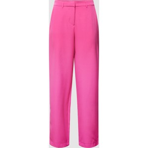 Różowe spodnie Vila w stylu retro