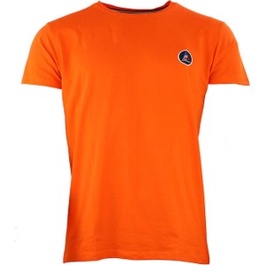 Pomarańczowy t-shirt Peak Mountain z krótkim rękawem