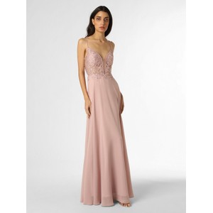 Różowa sukienka Luxuar Fashion z szyfonu